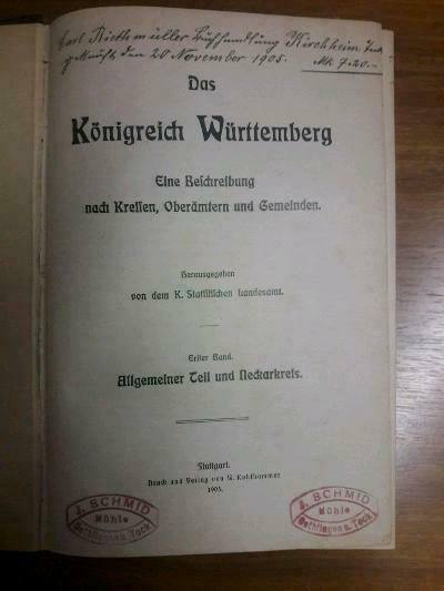 Das Königreich Württemberg, allgemeiner Teil und Neckarkreis 1904 in Lauffen