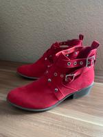 Stiefeletten Schuhe Damen rot Gr. 39 Pritzwalk - Falkenhagen Vorschau