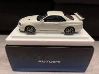 1:18 Autoart Nissan Skyline GTR R34 Mineralweiss in OVP Hessen - Bruchköbel Vorschau