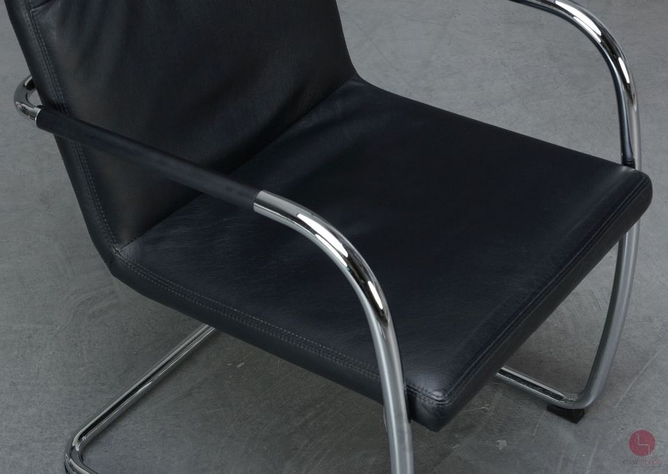 Thonet S61 Leder Freischwinger Bauhaus Stuhl Bürostuhl 1 von 6 in Würzburg