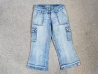 Top! EDC by Esprit Damen Capri Jeans Hose Gr. 38 blau Brandenburg - Falkensee Vorschau