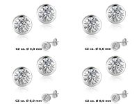 1 Paar Ohrstecker 925 Silber mit Zirkonia 4 - 6 - 7 - 9 mm Neu Nordrhein-Westfalen - Ennepetal Vorschau