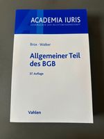 Brox / Walker - Allgemeiner Teil des BGB - 37. Auflage Innenstadt - Köln Altstadt Vorschau