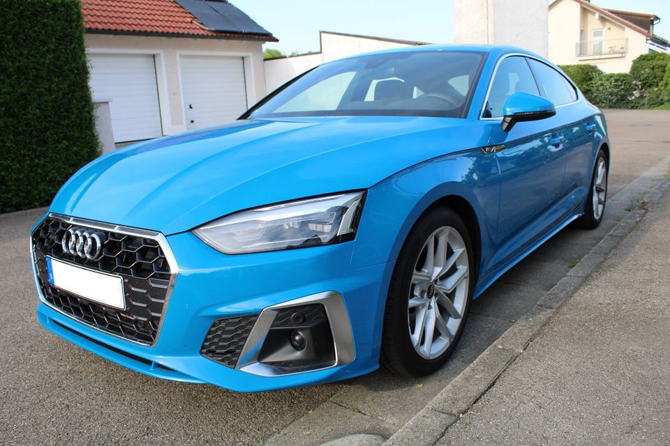 Audi A5 40 TFSI quattro S line WR AHK Navi Herstellergarantie in Buxheim