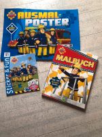 Feuerwehrmann Sam Paket Ausmalposter Stickerheft Malbuch neu Schleswig-Holstein - Schaalby Vorschau