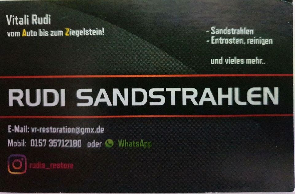 Sandstrahlen, Glasperlenstrahlen,Pulverbeschichten in Mindelheim
