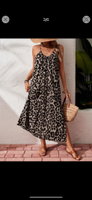 Maxi Kleid Leo Muster Spaghettiträger mit Schlitz Gr. M neu Nordrhein-Westfalen - Rheda-Wiedenbrück Vorschau
