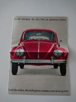 Volkswagen 1200 Käfer Prospekt Werbung Baden-Württemberg - Illingen Vorschau