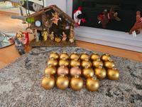 22 Christbaumkugeln DDR Ostalgie uni Gold matt Vintage Lauscha Bayern - Altdorf Vorschau