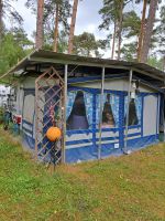 Wohnwagen + Vorzelt + Überdachung auf Campingplatz am See Brandenburg - Wusterhausen Vorschau