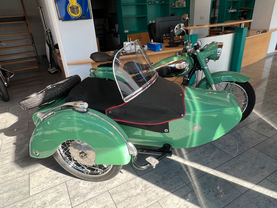 Zündapp KS601 Gespann Steib Seitenwagen Beiwagen KS 601 Oldtimer in Mörlenbach