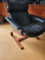 Mid Century Lounge Chair 60er Jahre Musterring Holz Leder Nordrhein-Westfalen - Mettmann Vorschau