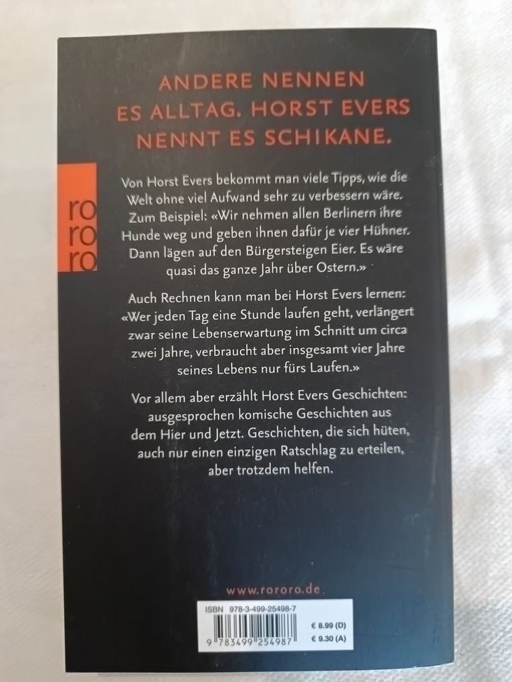 Buch "Für Eile fehlt mir die Zeit" von Horst Evers in Bohmstedt