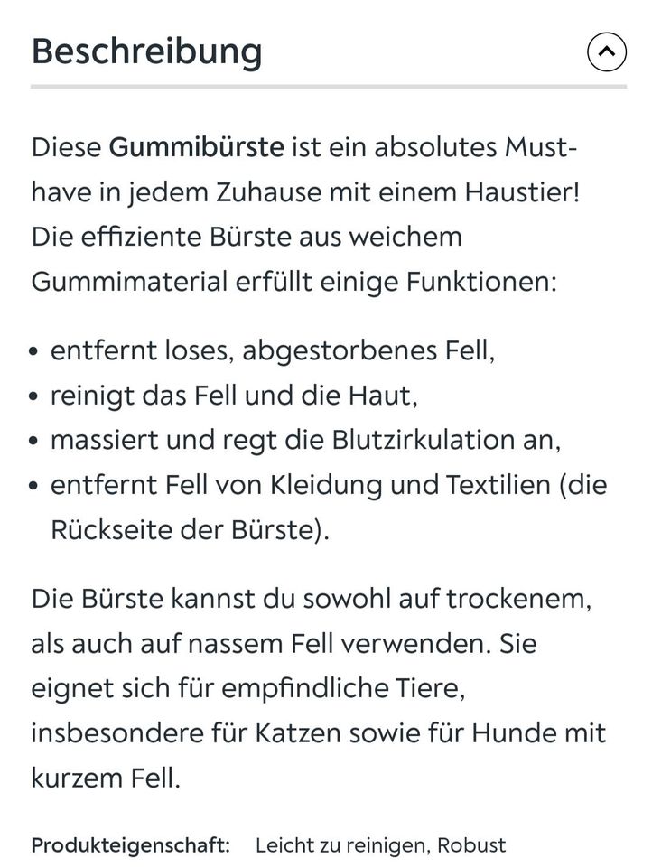 Tierbürste Gummi Bürste Massage Hund Katze Grün Flexibel in Lübbow