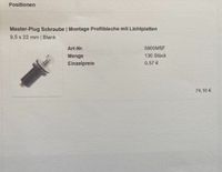 Master-Plug Schrauben Trapetzblech/Lichtplatten Nordwestmecklenburg - Landkreis - Selmsdorf Vorschau