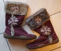 Winterstiefel Bordeauxrot Größe 40 Wildleder mit Fell Niedersachsen - Westoverledingen Vorschau