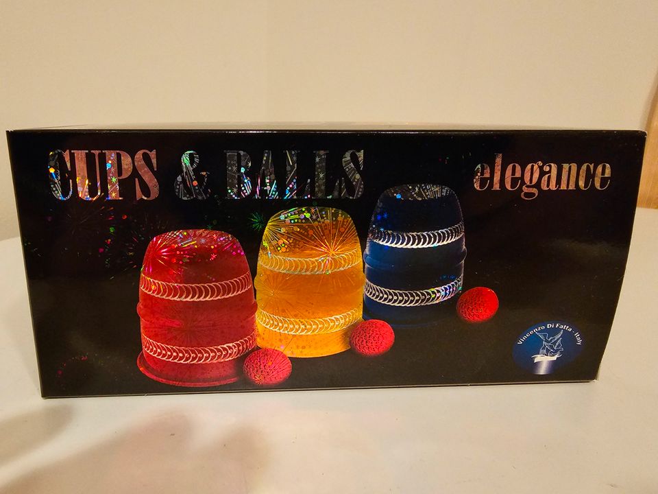 Becherspiel NEU, Zaubertrick mit Bechern u Bällen, Cups and Balls in Heilsbronn