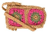 Handytasche Bast Häkel Look beige / rosa       -NEU- Hessen - Bürstadt Vorschau