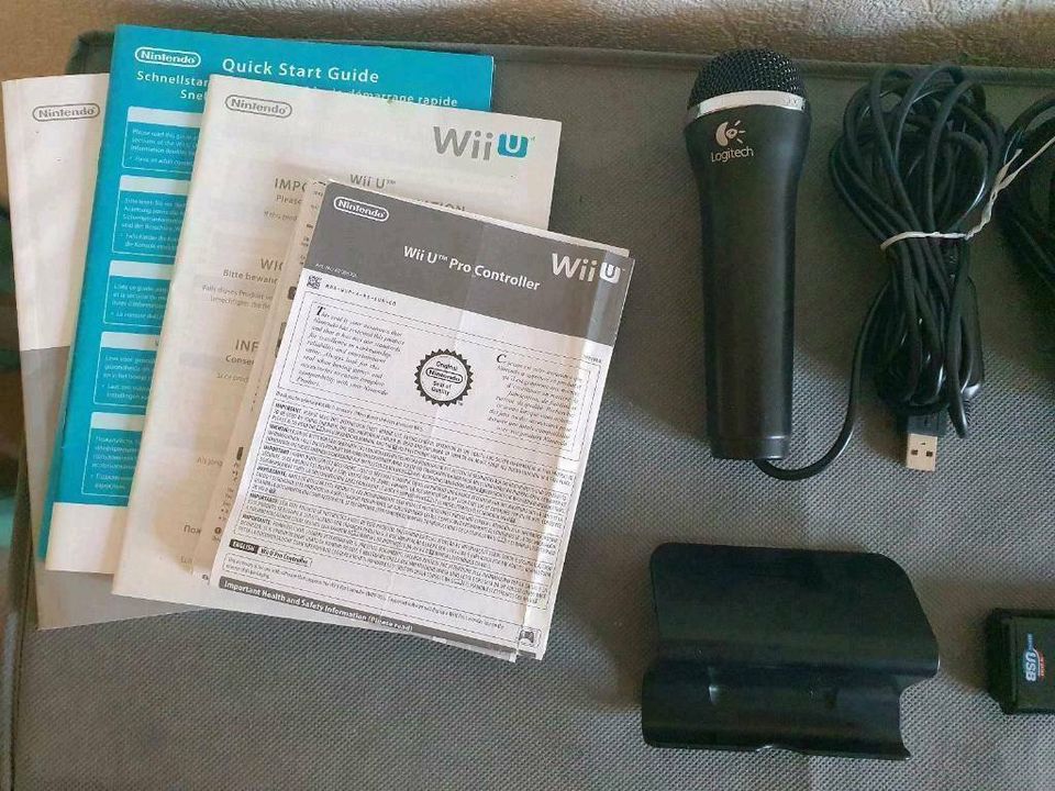 Wii + Wii U Zubehör, Logitech Mikrofon Wii U-Meter, Kabel in Schwedt (Oder)