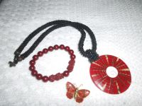 Schmuckset Kette Muschel Perlen Armband & Brosche Westerwaldkreis - Luckenbach Vorschau