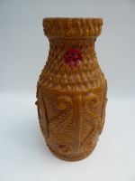 Bay Keramik Vase, Bodo Mans, Pfauendekor, 70er Jahre Dahn - Bruchweiler-Bärenbach Vorschau