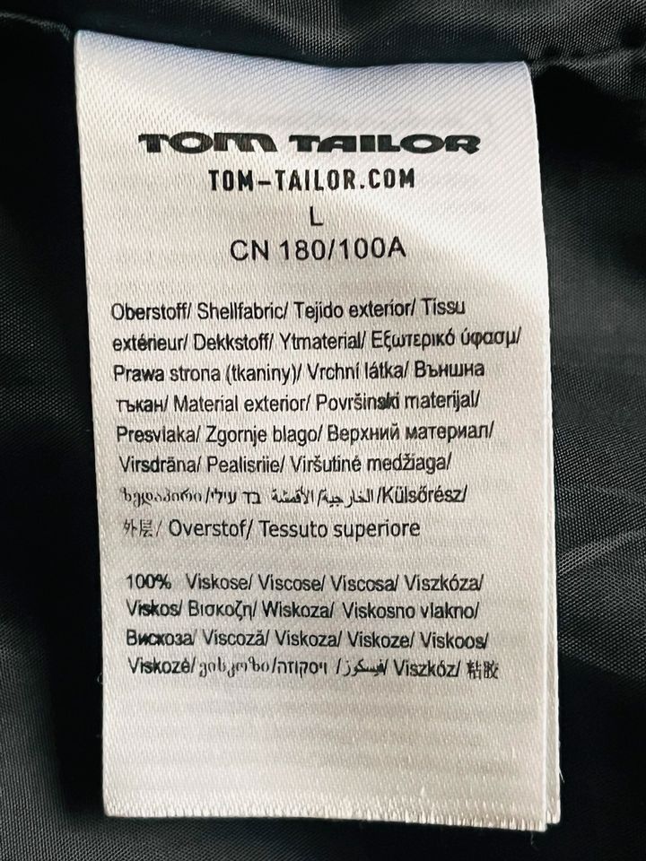 Tom Tailer Denim Lederjacke / Kunstlederjacke, braun, Gr.L in Künzelsau