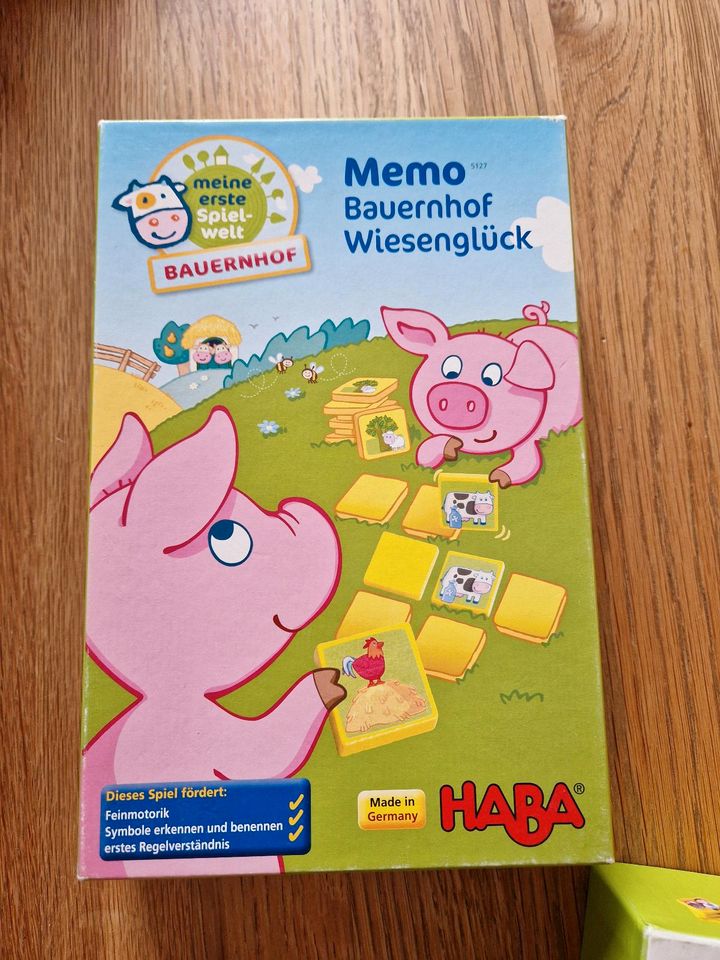Haba Memo Bauernhof Wiesenglück Holz Erste Spiele in Warendorf