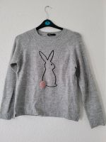 Strickpulli/Pullover, hellgrau, mit Hase, Gr. S Baden-Württemberg - Birkenfeld Vorschau