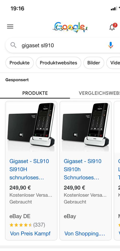 Gigaset SL910 Touch & Farbdisplay schnurloses Telefon in Itzehoe