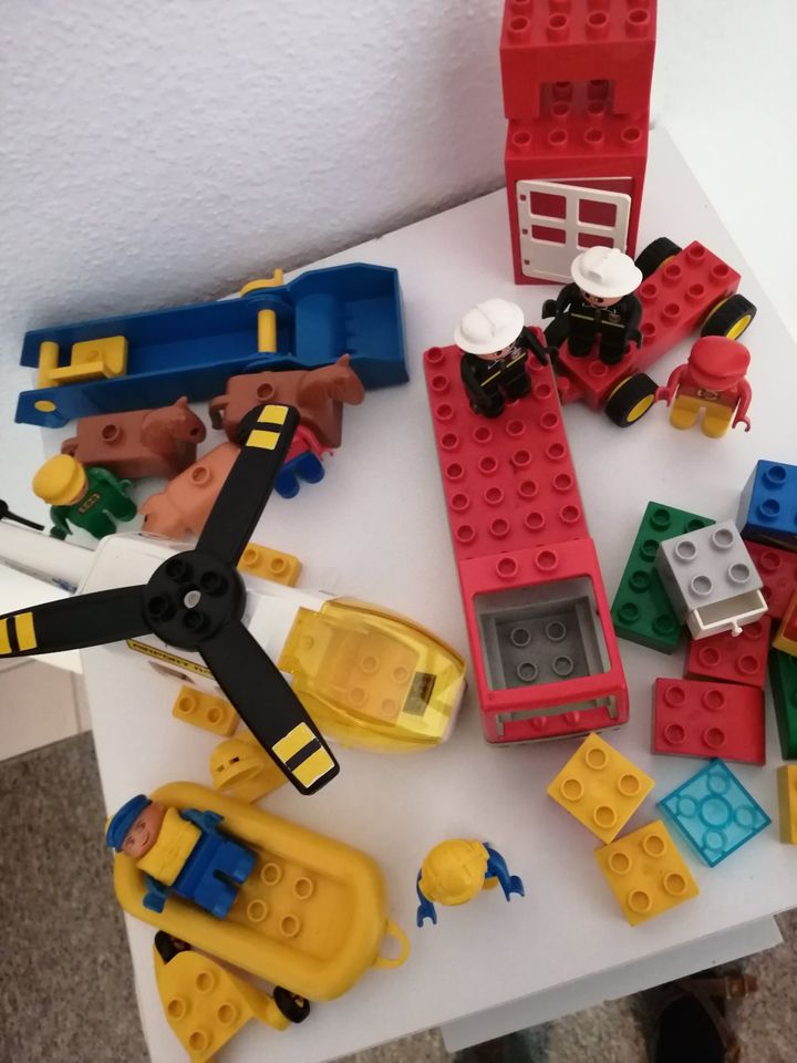 Lego Duplo Rettung Hubschrauber Feuerwehr Rettungsboot u.v.m. in Velbert