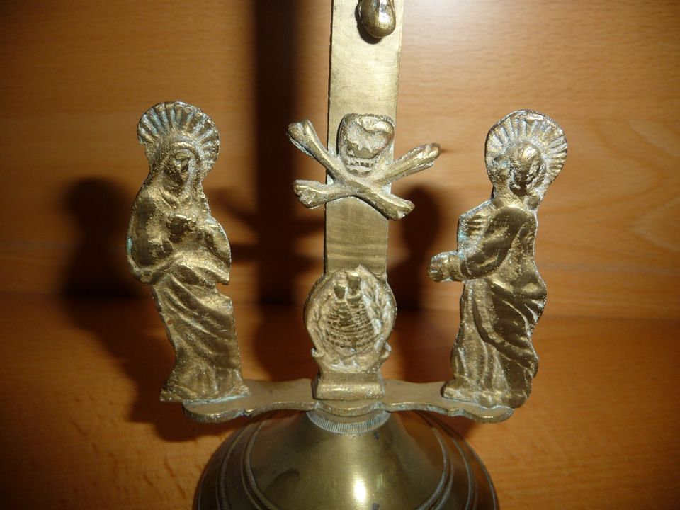 Antikes Kreuz Kruzifix Österreich Messing 19.Jhdt in Rüthen