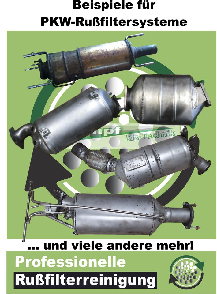DPF Reinigung / Part​ikelfilter / Rußfilter reinigen für PKW u.a. in Elztal