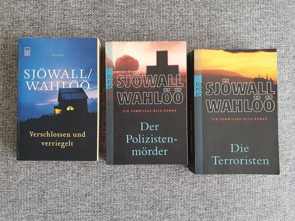 Buchpaket: 3 Sjöwall+Wahlöö-Bücher Band 8 + 9 + 10 der Beck-Reihe in Stuttgart