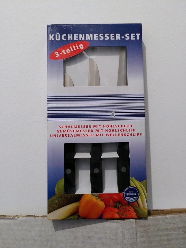 NEU Küchenmesser-Set 3-teilig Schäl-, Gemüse- & Universalmessser in Nürnberg (Mittelfr)