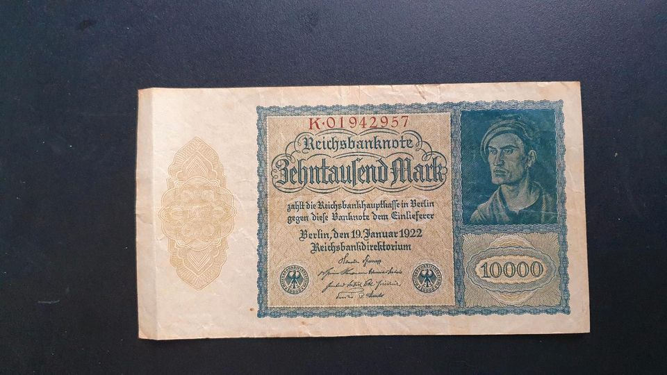 Reichsbanknoten in Klingenthal