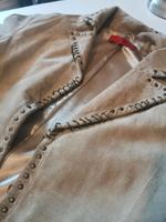 Lederjacke/ Velourleder beige mit Nieten Düsseldorf - Flingern Nord Vorschau