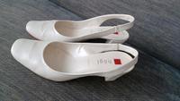 Högl Brautschuhe Sacchetto Größe 6, Perlatokid Leder weiß Nordrhein-Westfalen - Bottrop Vorschau