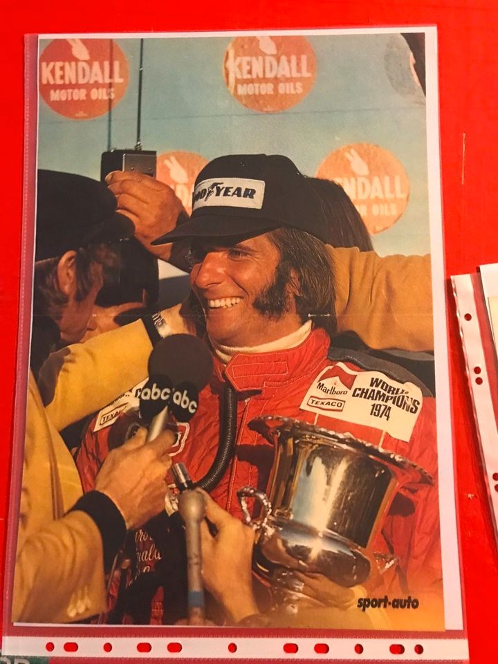 Emerson Fittipaldi Poster und Autogramm in Dinslaken