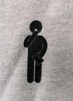 Grau meliertes Sweatshirt mit Piktogramm "Chips essen" *NEU* Dortmund - Innenstadt-Ost Vorschau