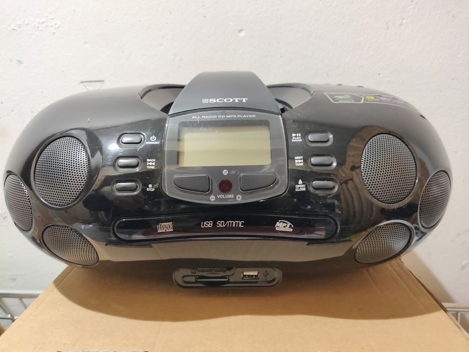 Scott Pll Radio CD MP3 Player mit USB & SD/MMC-Anschluss in Mannheim