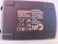 Akku Metabo 18V, 4,0 Ah Li-Power Niedersachsen - Meinersen Vorschau