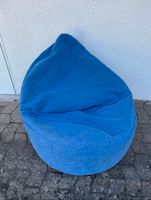 Sitzsack Plouf blau Cord mit Füßen Bielefeld - Bielefeld (Innenstadt) Vorschau