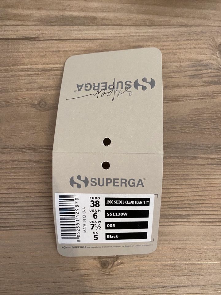 Superga Badeschuh schwarz Badelatschen Flipflops in Weiden (Oberpfalz)