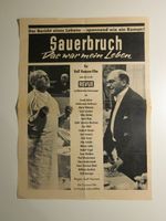 1954 Kino Film Programm Sauerbruch - Das war mein Leben Baden-Württemberg - Sontheim Vorschau