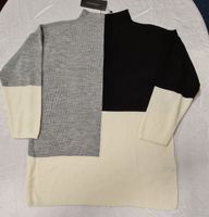 Farbblock-Strickpullover mit hohem Kragen (P011) Nordrhein-Westfalen - Neuss Vorschau