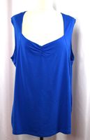 OLSEN Damen Tank Top mit Dekolleté Raffung Blau Gr. 48 Hessen - Herleshausen Vorschau