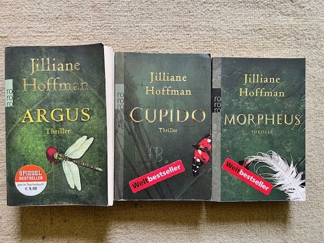 3 Bücher Argus, Cupido und Morpheus von Jilliane Hoffmann in Sailauf