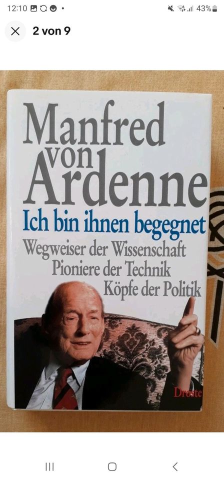 Manfred von Ardenne, handsigniert, Buch: "Ich bin Ihnen begegnet" in Berlin