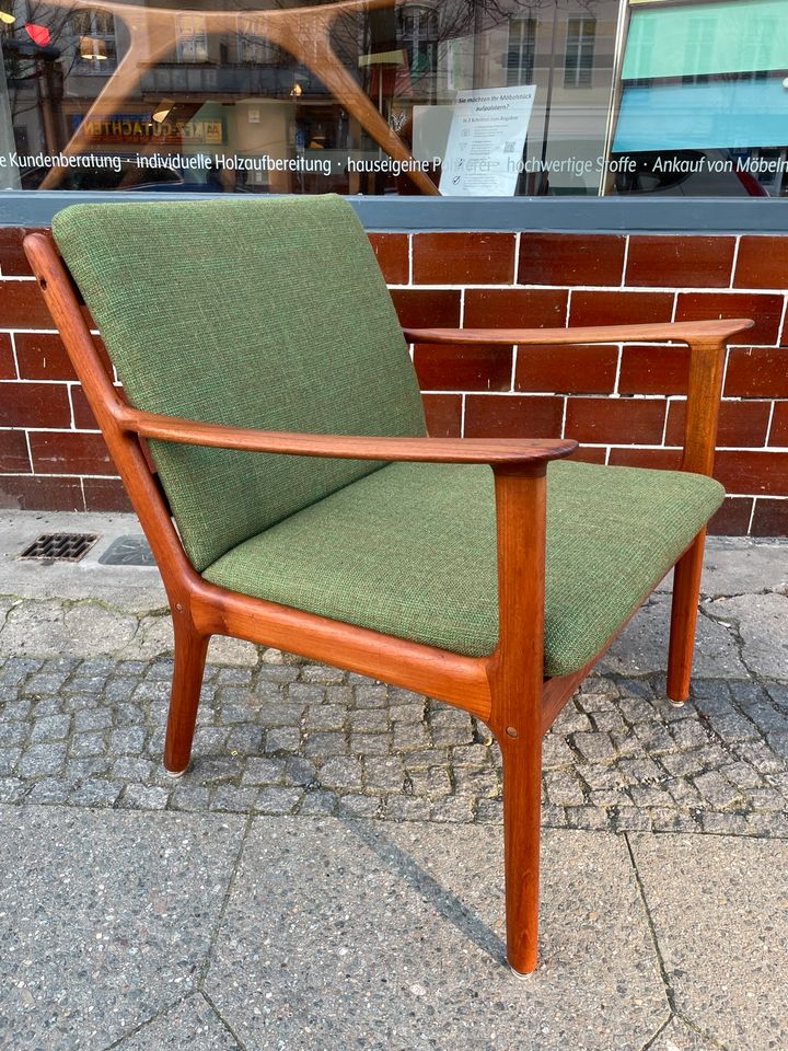 ◤ Ole Wanscher Lounge Chair pj 112 Dänisch Design Danish Teakholz Teak Vintage Stuhl 50er 60er 70er Cado France son mid Century Retro Holz massiv in Berlin