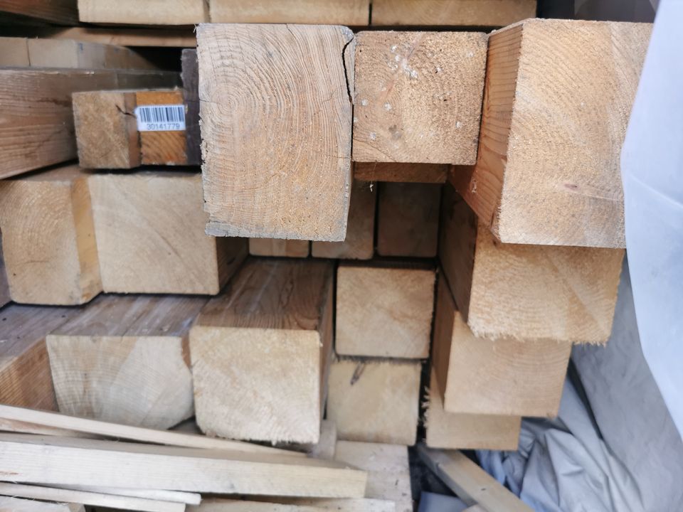 6 gebrauchte Holzbalken 0,95-110cm / 16cm / 16cm  *Schnäppchen* in Emmendingen